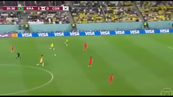 Brasil Arregaçando O Cuzinho Da Coreia Do Sul De Quatro Sem Piedade