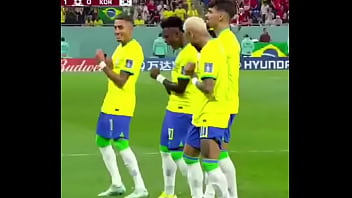 Neymar E A Gangue Metem A Pica No Cu Da Coreia Em Transmissão Quente