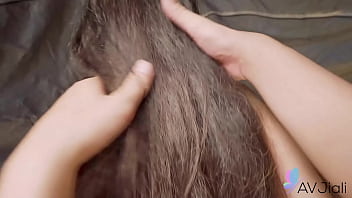 Gadis Brunet Tiongkok Ranako Digilir Habis-habisan Sama Pacarnya