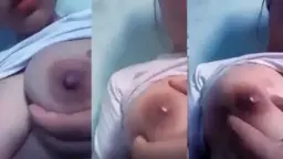 Gadis Remaja Bergairah Meremas Payudara Hingga Susu Muncrat