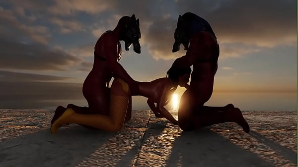 Budak Mesir Kuno Yang Taat Melayani Dewa Anubis Di Alam Bawah.