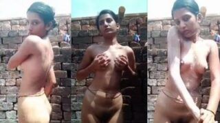 Cewek India Bugil Mandi Di Tempat Terbuka, Bikin Lihat Langsung Tegang.