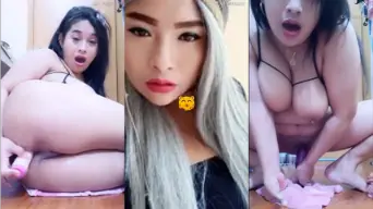 Tante Colmek Becek Sampai Muncrat Pake Dildo Besar