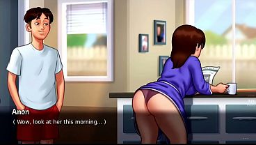 Ibu Tiri Buka Pintu…habis Itu Semuanya Berubah (18+), Adegan Baru Di Summertime Saga, Bikin Makin Panas.