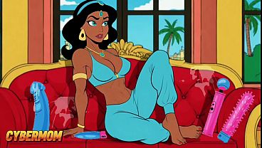 Putri Jasmine Punya Kontol Gede Nongol Di Antara Pahanya. Dongeng Arab Kartun Dewasa.