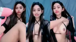 Cantik Baju Tembus Pandang, Toket Gede Bikin Makin Liar.